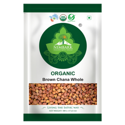 Nimbark Organic Whole Brown Chana | Brown Chana Whole | Kala Chana 500gm